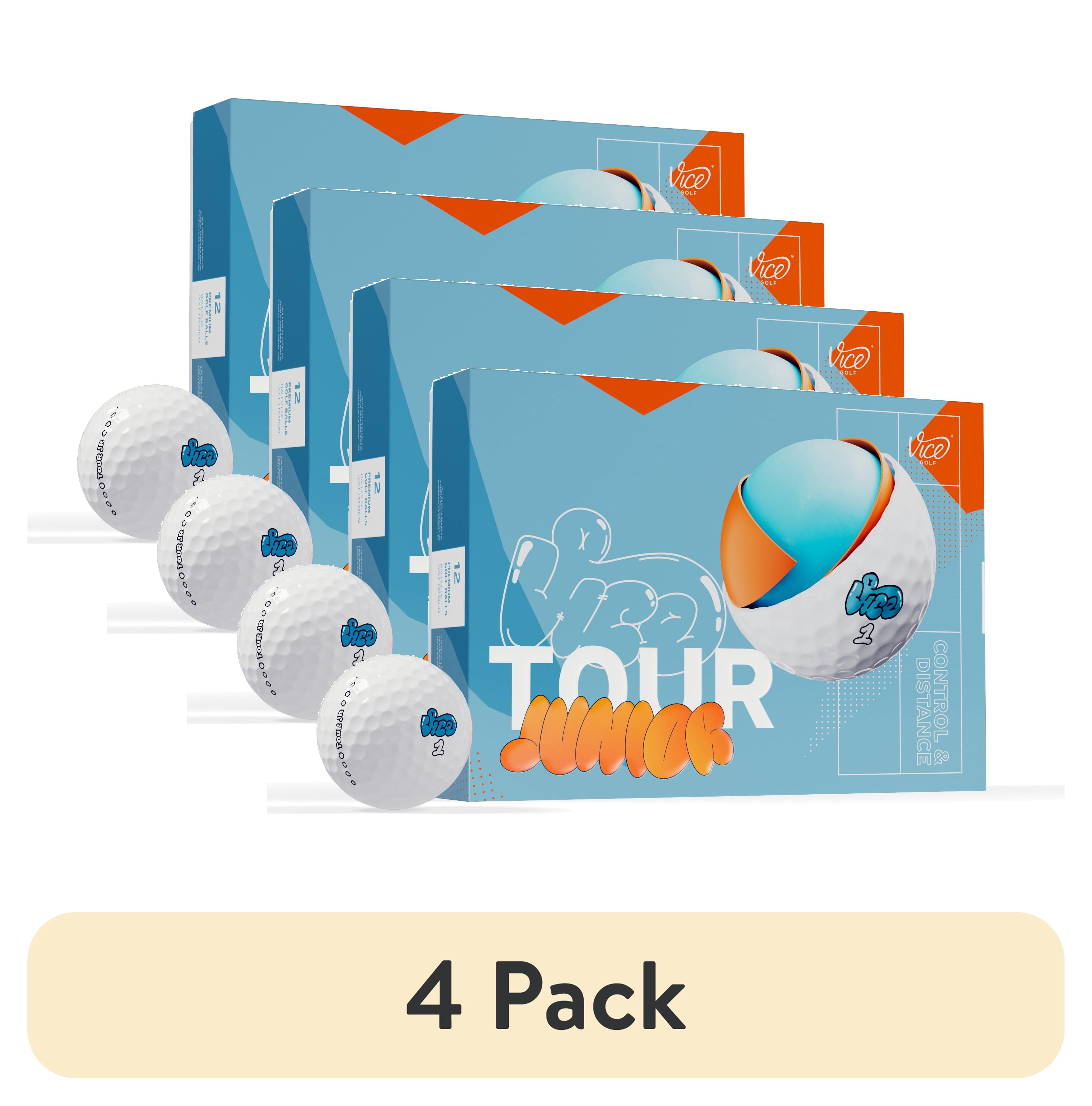 (4 pack) Vice Tour Junior Golf Balls, 12pk