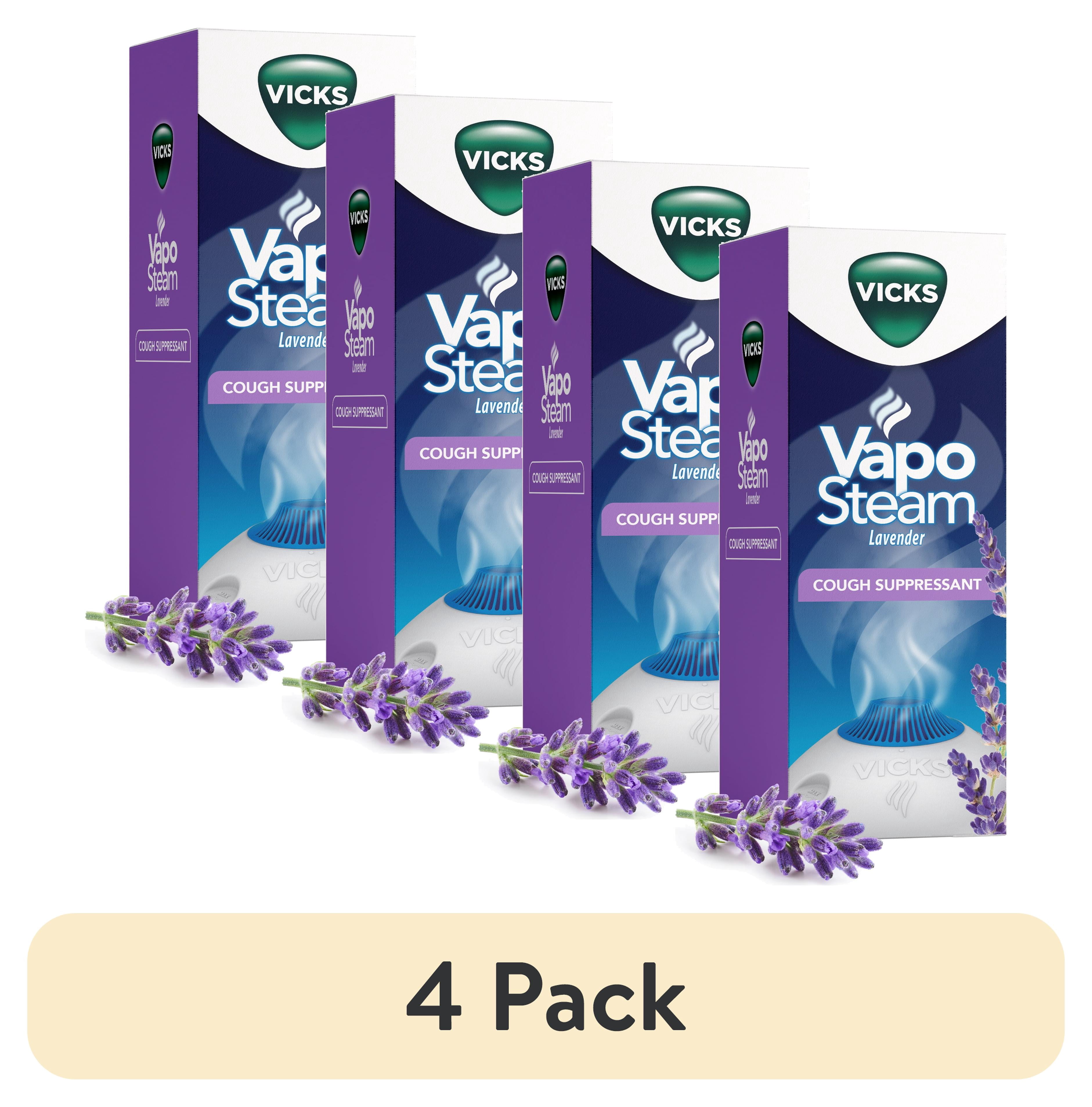 4 pack) Vicks VapoSteam Liquid for Humidifiers & Vaporizers, Cough