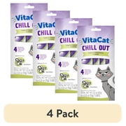 (4 pack) VitaCat by Salty Cat Chill Out Tuna & Chamomile Flavor Creamy Treats for Cats, 4 15g Tubes