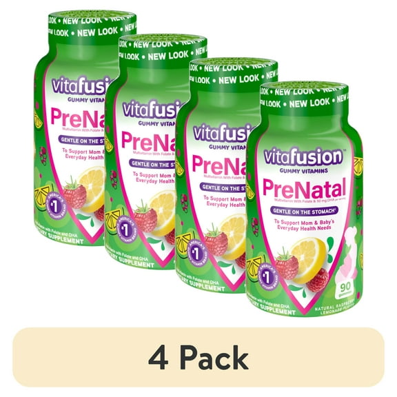 (4 pack) Vitafusion PreNatal Multivitamin Adult Gummies - 90 Count Each