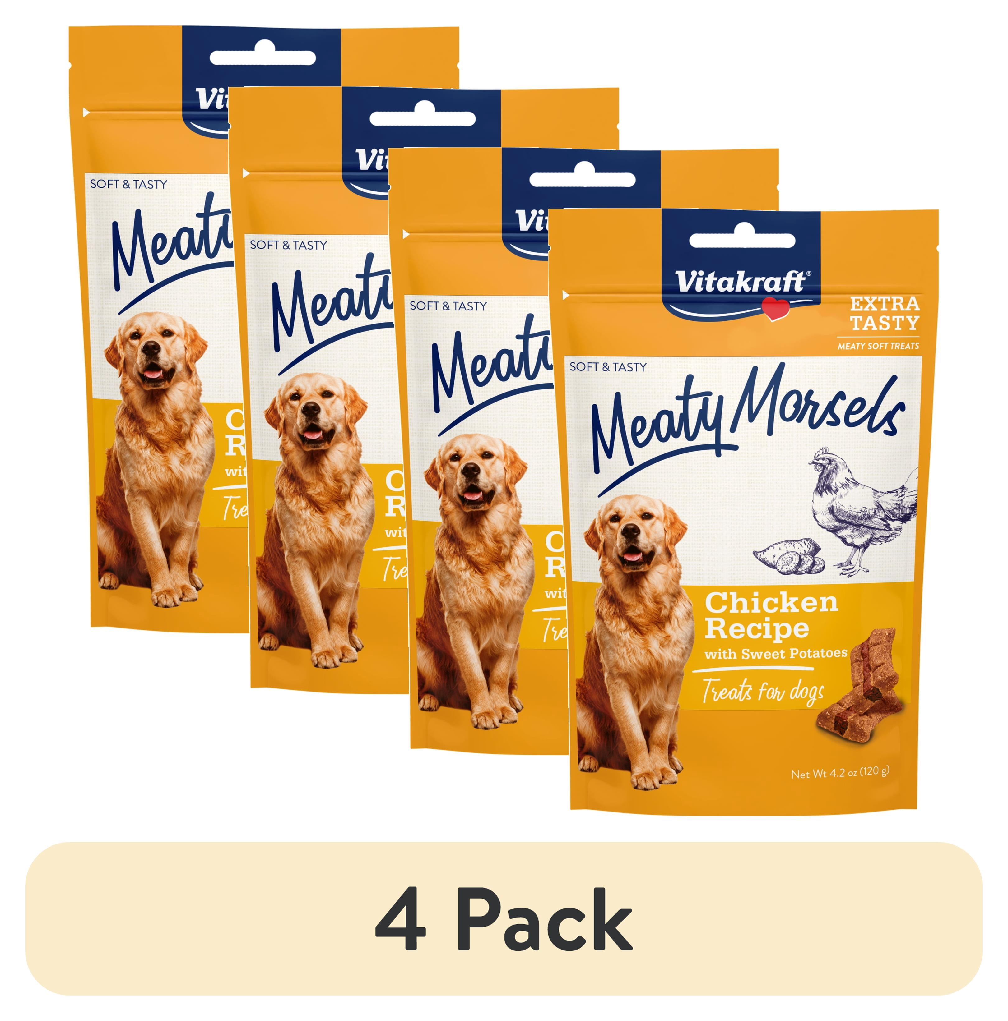 (4 pack) Vitakraft Meaty Morsels Chicken Recipe with Sweet Potato