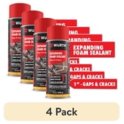4 pack W rth 12oz Expanding Foam Sealant for Gaps and Cracks up to 1 inch - Insulating Spray Foam