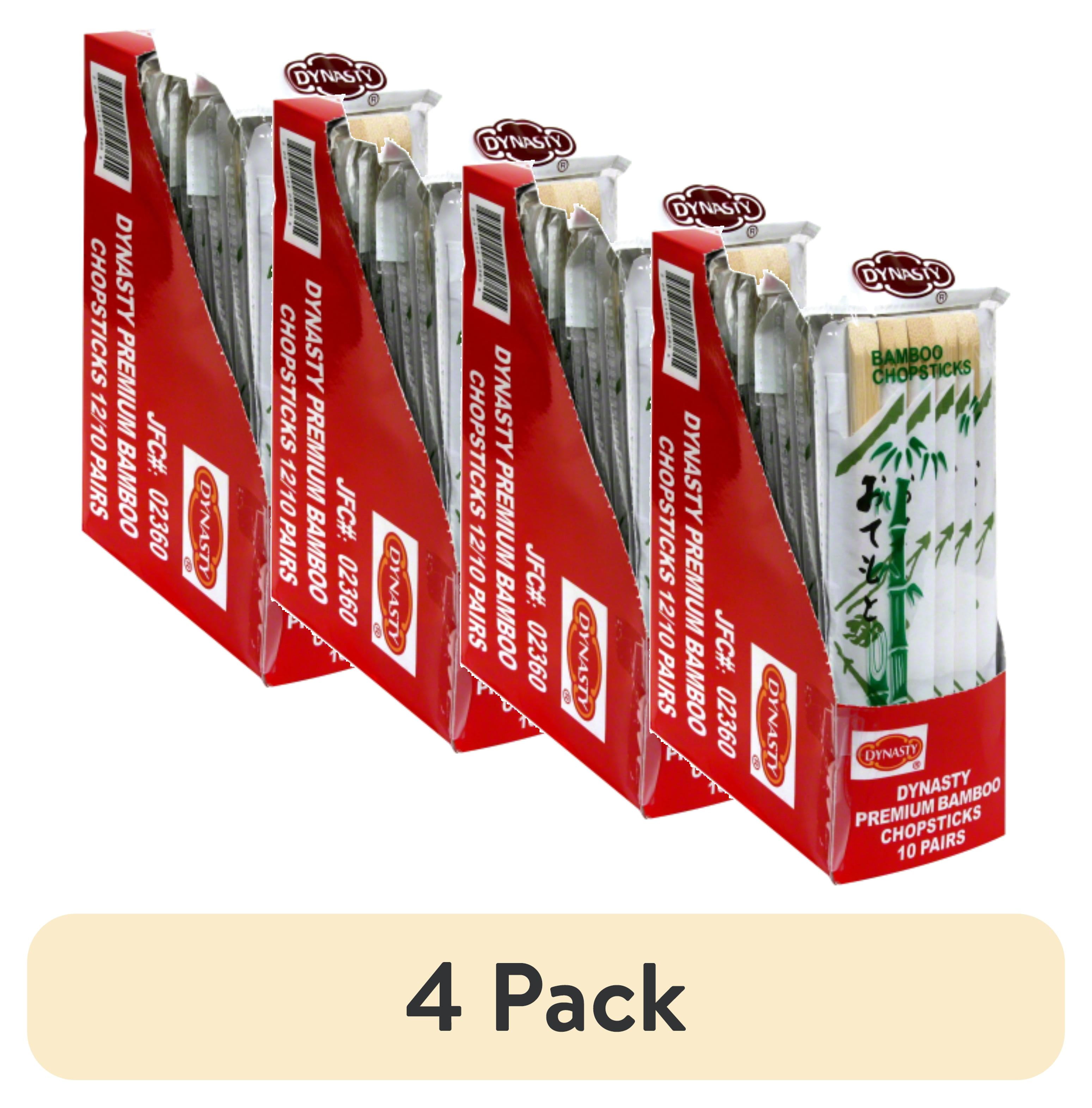 (4 pack) WEL PAC CHOPSTICK BAMBOO (PACK of 12)