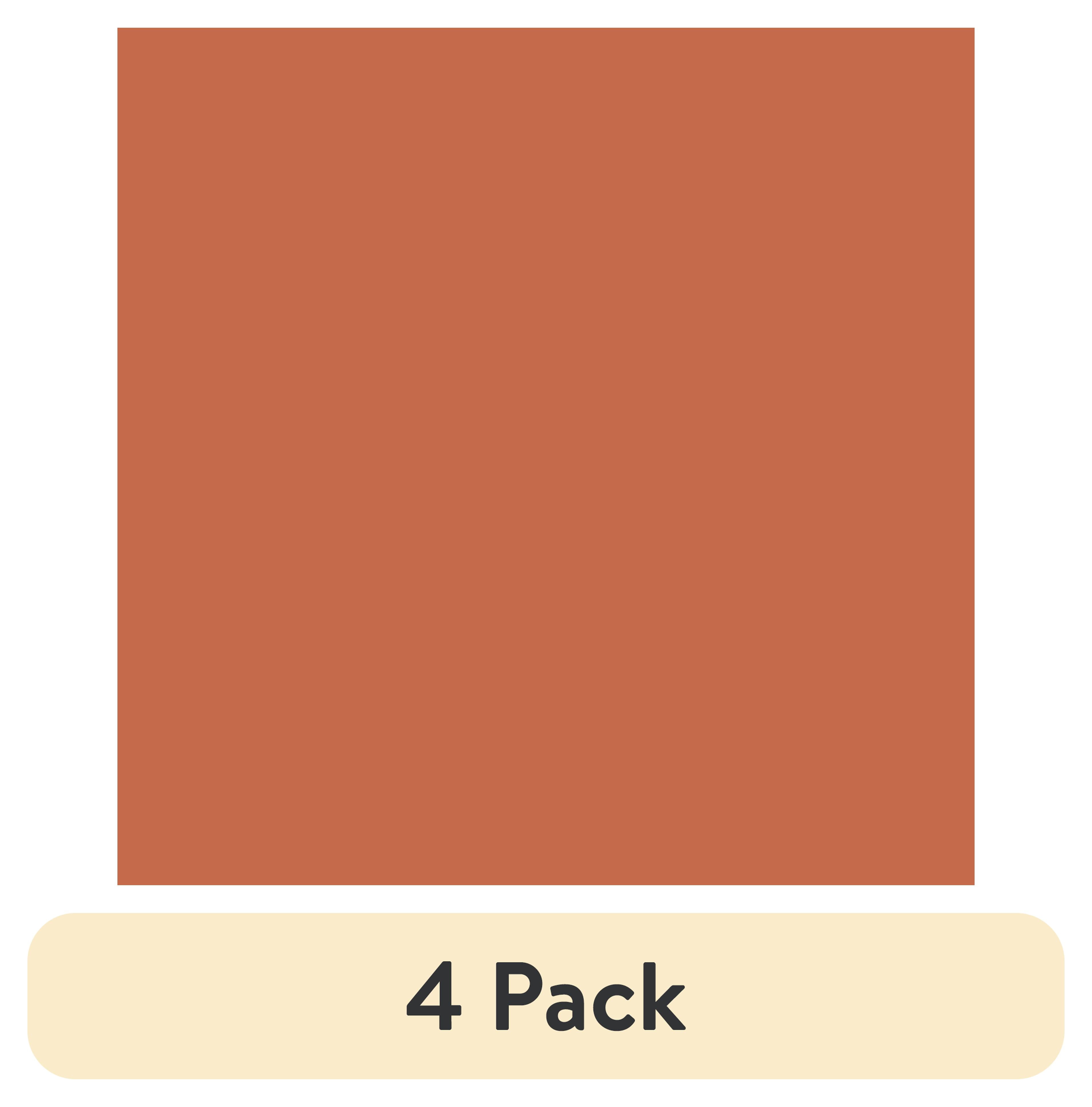(4 pack) Waverly Inspirations Fat Quarter Precut 100% Cotton Solids Fabric Pumpkin 18 in x 21 in for Quilting & Sewing