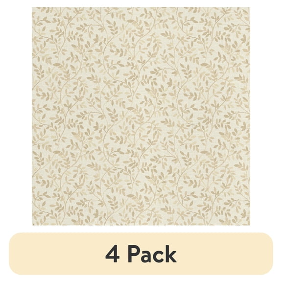 (4 pack) (4 pack) Waverly Inspirations Sewing & Craft Fabric, 1 Yard Precut, 100% Cotton, Italian Leaves Biscotti, 44 in Wide