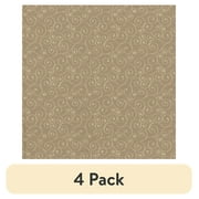 (4 pack) Waverly Inspirations 1 Yard 100% Cotton Russian Spirals, Brown, 44" Wide for Quilting & Sewing