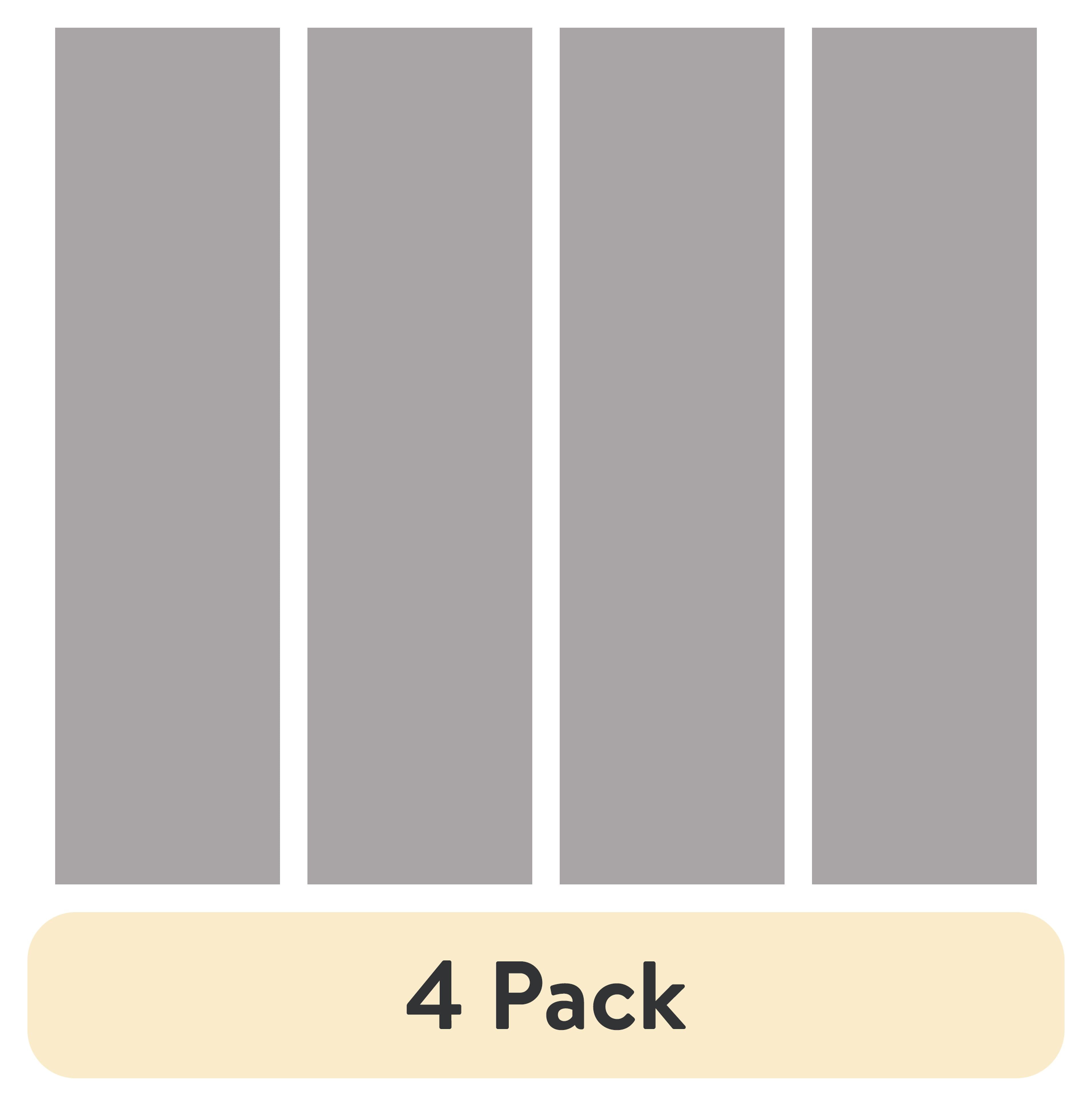 (4 pack) Waverly Inspirations 100% Cotton Duck 45" Width Stripe Grey Color Sewing Fabric by the Yard