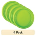 thumbnail image 1 of (4 pack) Way to Celebrate! Neon Green Deep Paper Plates, 11.5in, 10ct, 1 of 2