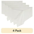 thumbnail image 1 of (4 pack) Rectangular 54" x 108" White Printed Lace Plastic Table Cover, by Way To Celebrate, 1 of 6