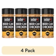 (4 pack) Weber Beer Can Chicken, Mixed Spices & Seasoning, Gluten Free, 5.5 oz