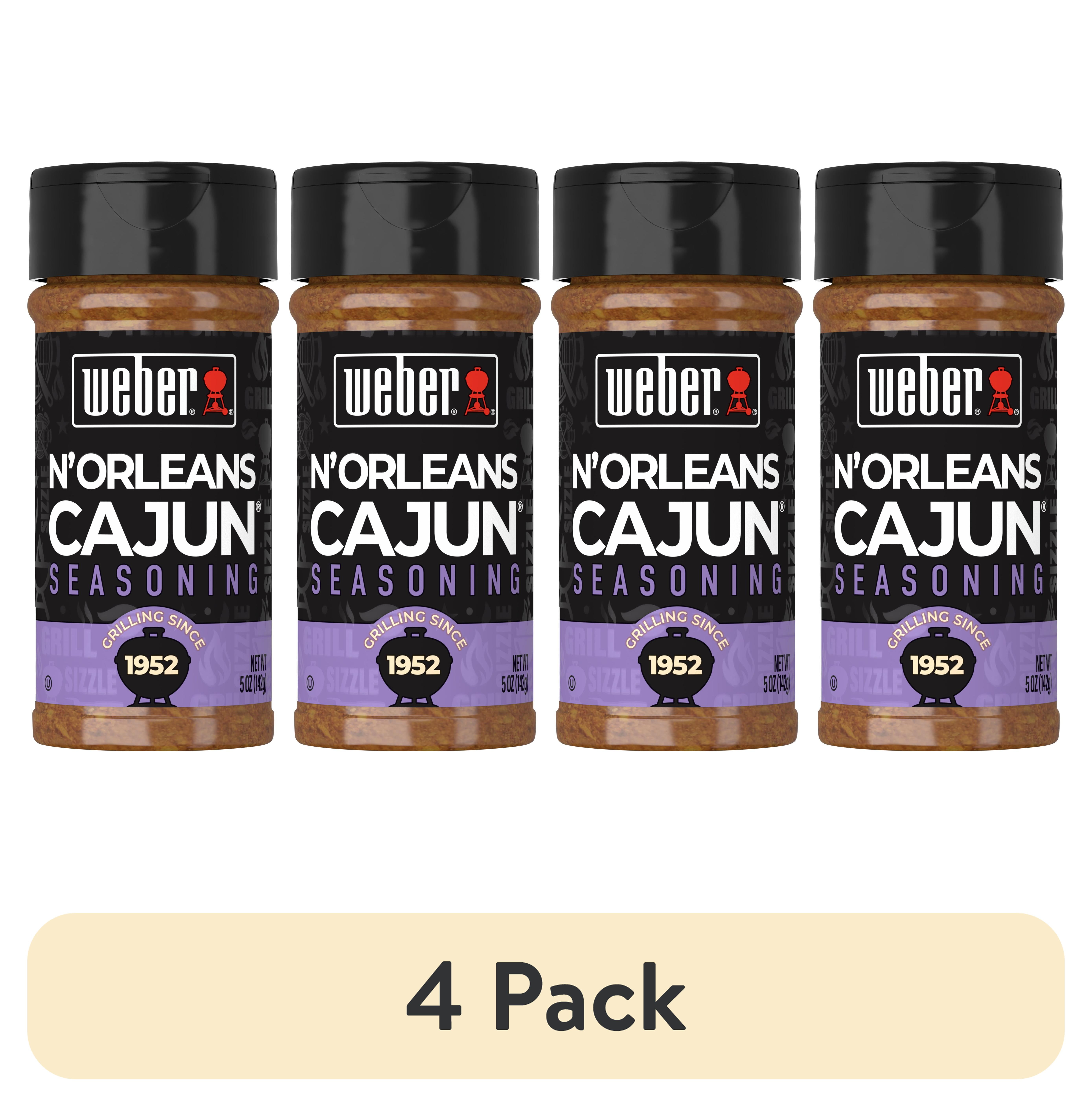 (4 pack) Weber N'Orleans Cajun Seasoning, Gluten Free, oz