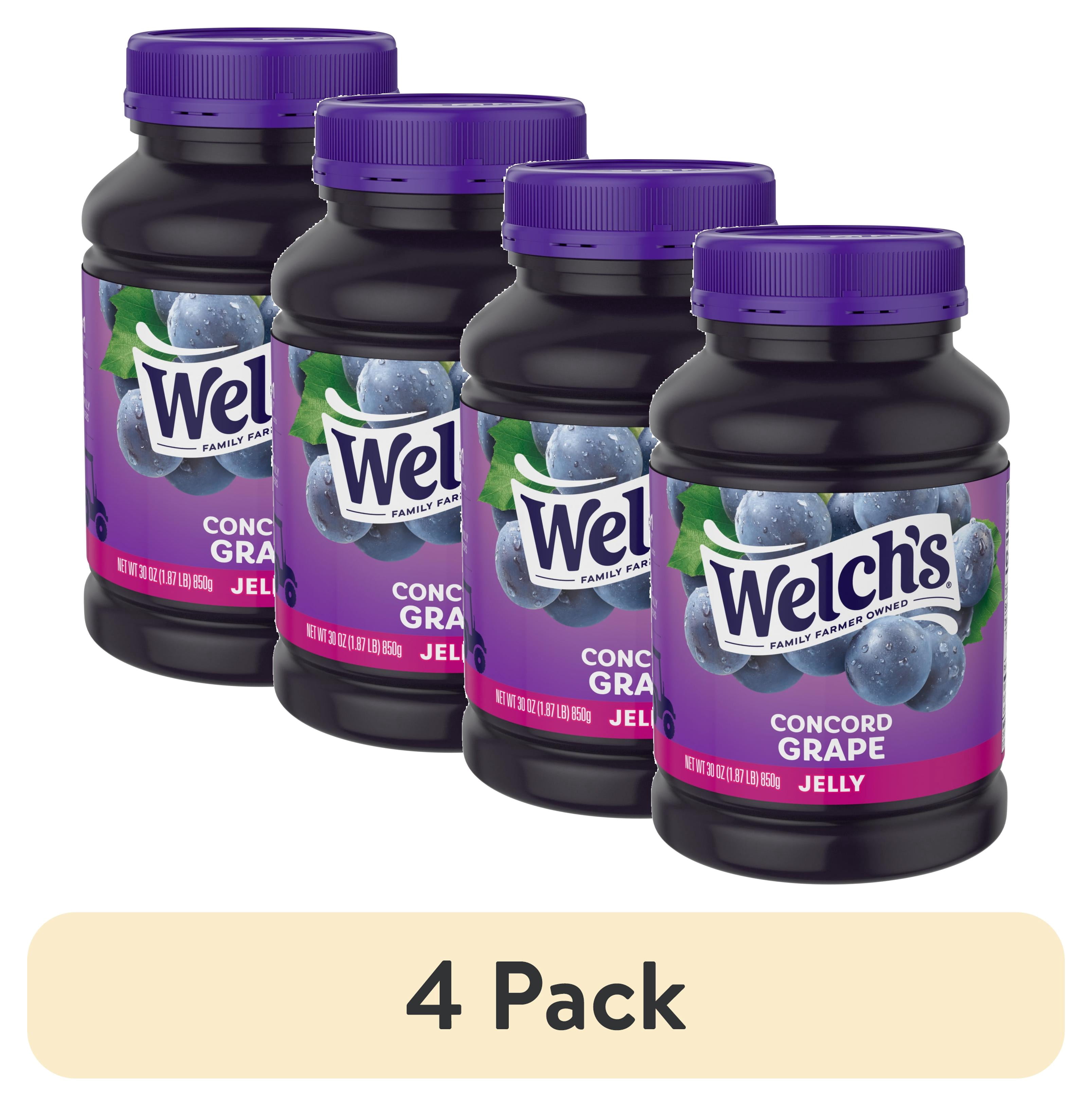 (4 pack) Welch's Concord Grape Jelly, 30 oz Jar