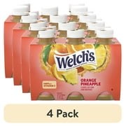 (4 pack) Welch's Orange Pineapple Juice Drink, 10 fl oz On-the-Go Bottle (Pack of 6)