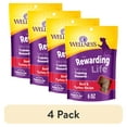 thumbnail image 1 of (4 pack) Wellness Rewarding Life Dog Treats, Natural, Training Treat, Grain Free, Soft Beef & Turkey (6 Ounce bag), 1 of 8
