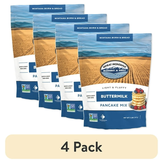 (4 pack) Wheat Montana Buttermilk Pancake Mix, 2 lb