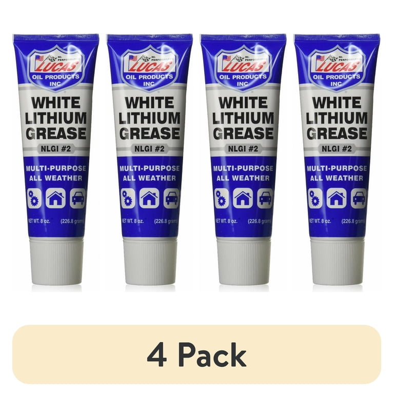 4 pack) White Lithium Grease 8 Ounce Tube - Walmart.com