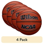 (4 pack) Wilson NCAA Street Shot Outdoor Basketball, Official Size 29.5"