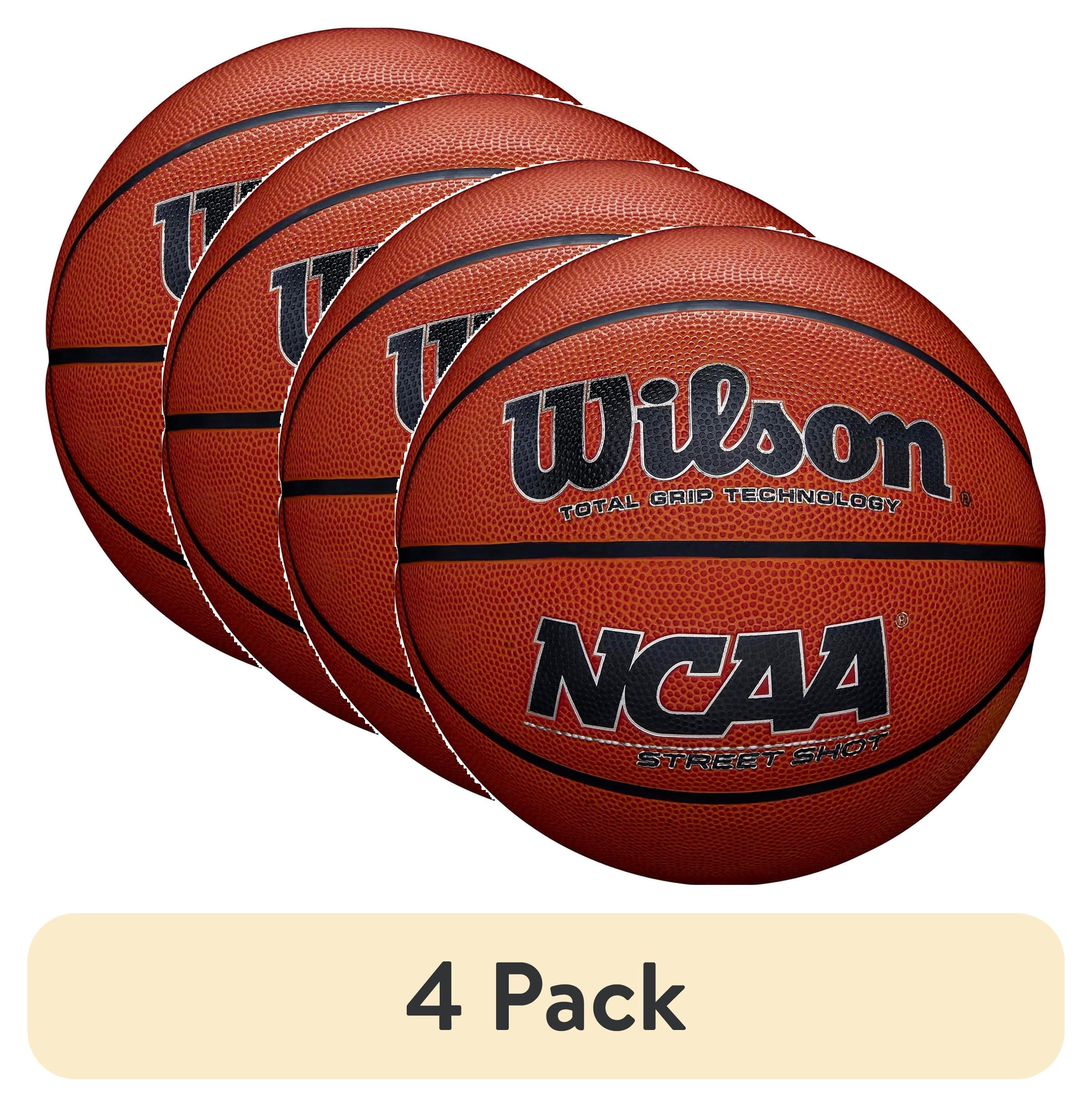 (4 pack) Wilson NCAA Street Shot Outdoor Basketball - Brown, Size 7 - 29.5"