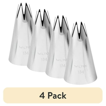 (4 pack) Wilton Open Star Cake Decorating Tip 1M
