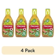 (4 pack) Wish-Bone Fat Free Italian Salad Dressing, 15 fl oz