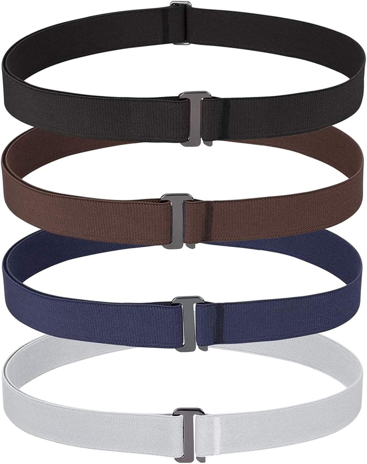 4 pack Womens Invisible Adjustable Elastic No Show Flat  display picture 1