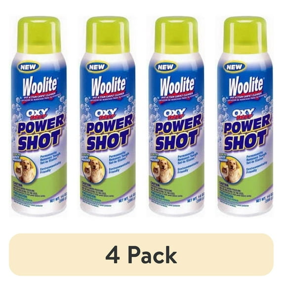 (4 pack) Woolite Oxy Deep Power Shot Carpet Spot & Stain Remover (8538)