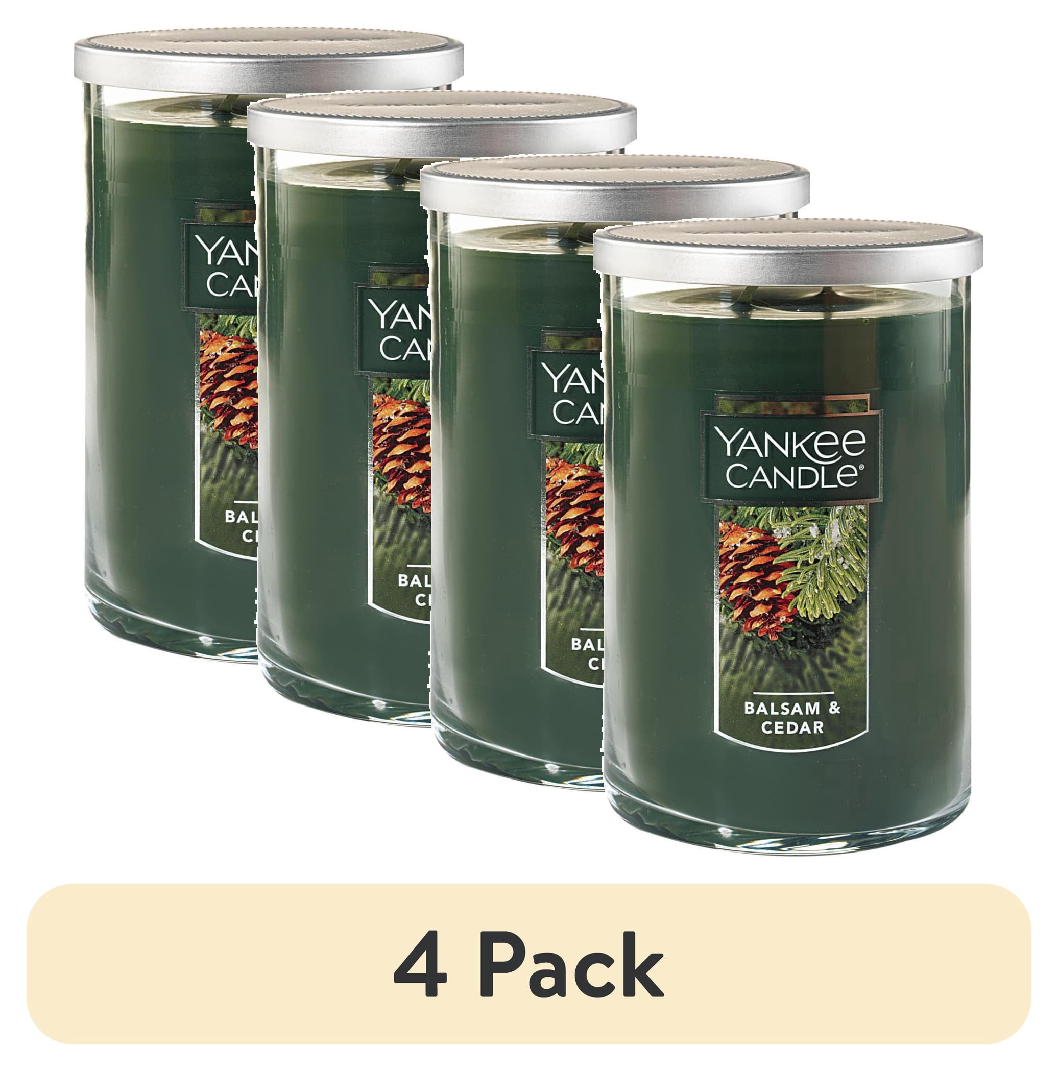 (4 pack) Yankee Candle Balsam & Cedar - Large 2-Wick Tumbler Candle