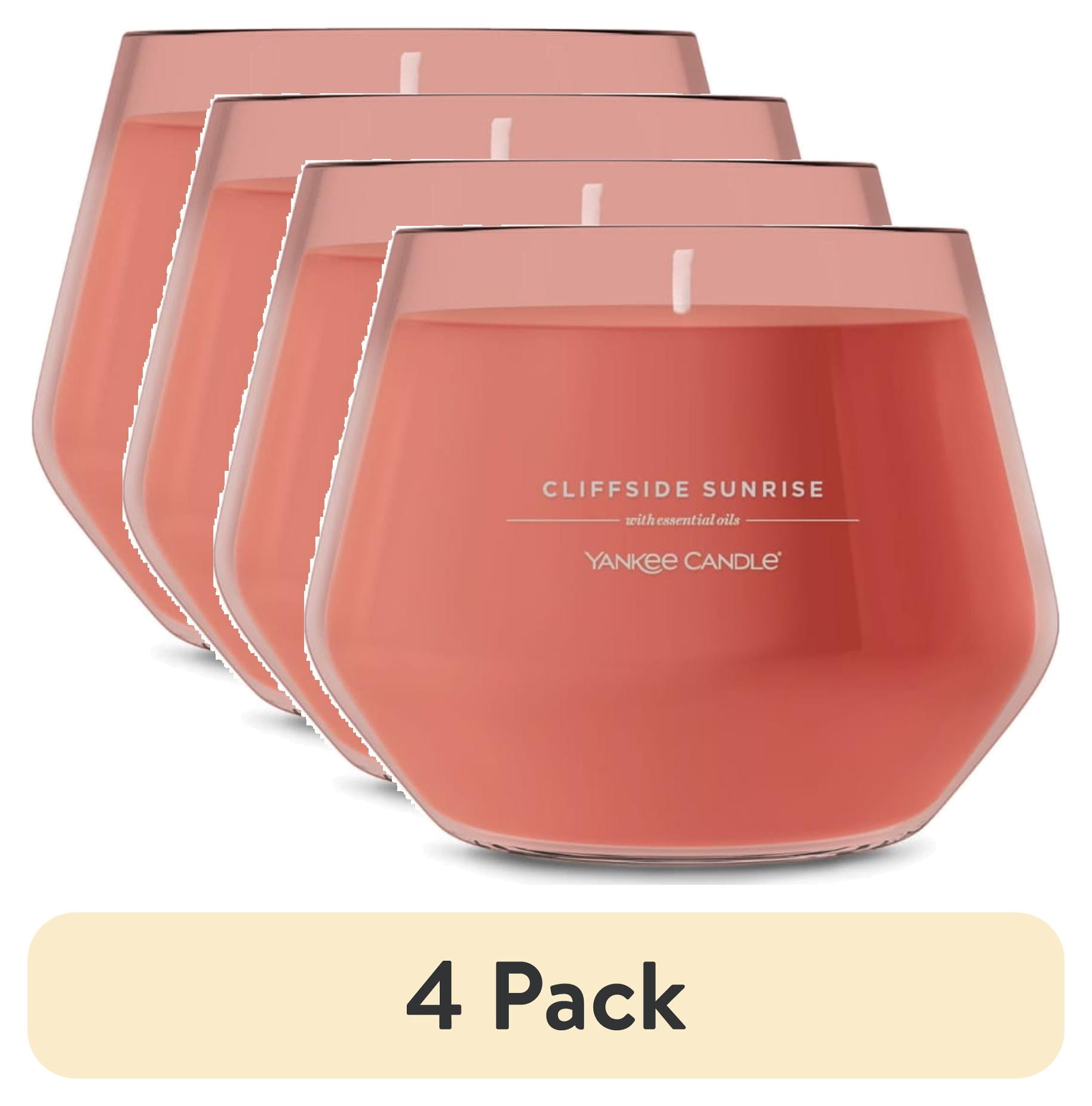 (4 pack) Yankee Candle Cliffside Sunrise Studio Home Decor Scented Candles, 10 oz