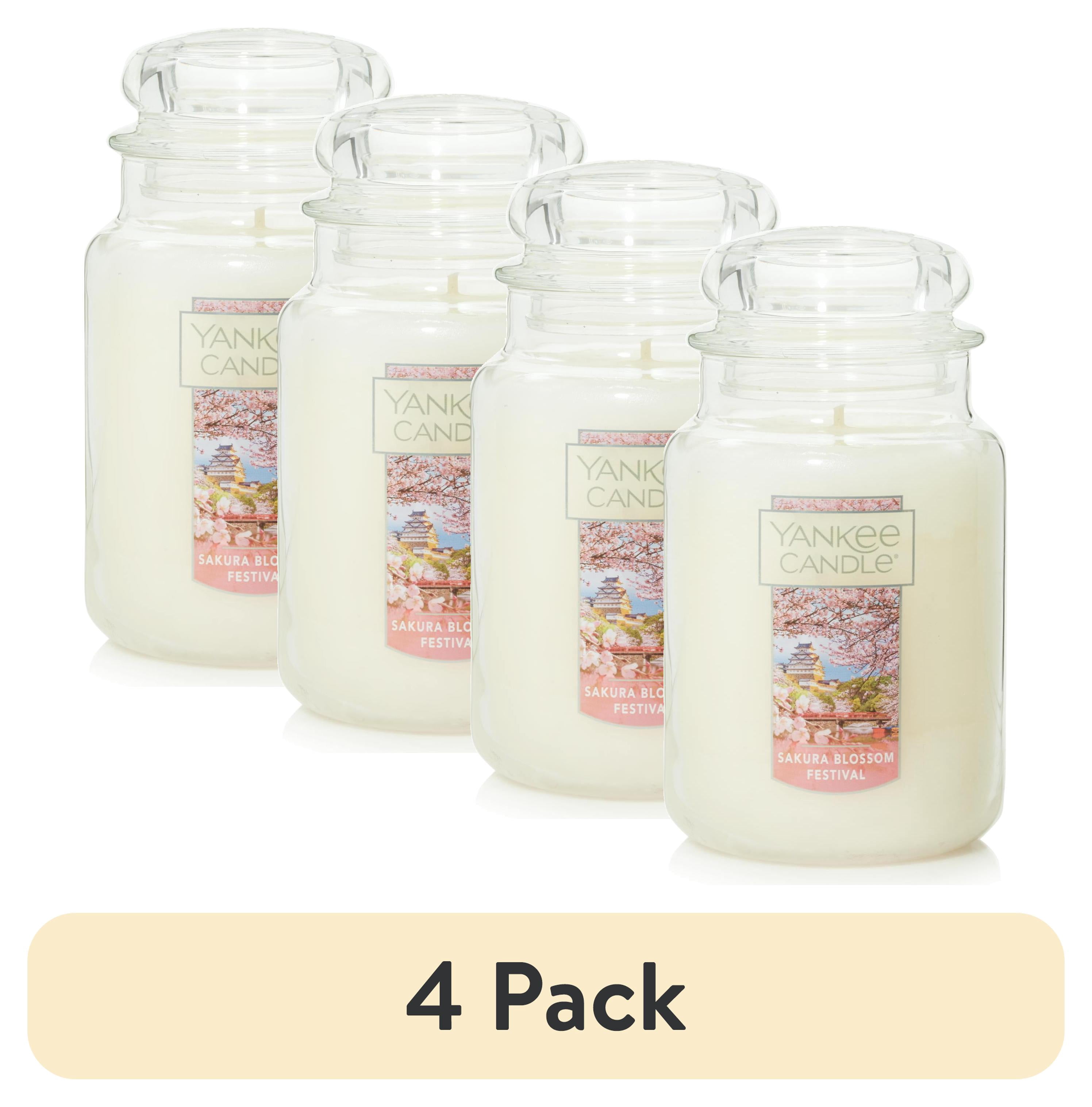 (4 pack) Yankee Candle Original Large Jar, Sakura Blossom Festival, 22 oz