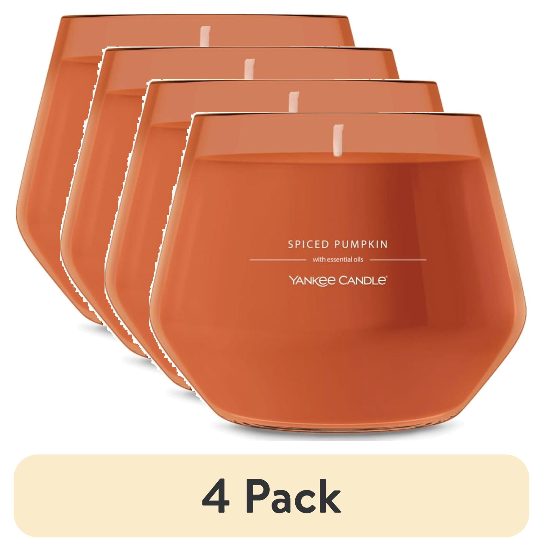 (4 pack) Yankee Candle Spiced Pumpkin Studio Home Decor Scented Candles, 10 oz
