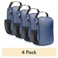 thumbnail image 1 of (4 pack) Your Zone Navy Insulated Polyester Reusable Lunch Bag, 1 of 10