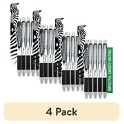 4 pack Z-Grip Flight Retractable Ballpoint Pen, 1.2mm, black ink, 5-pack