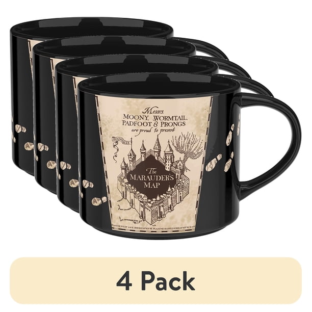 4 pack) Zak Designs 15oz Harry Potter Marauders Map Color Change