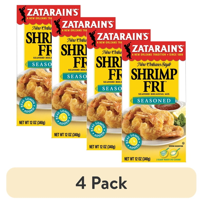 4 pack) Zatarain's Kosher Seasoned Shrimp Fri, 12.0 oz Box