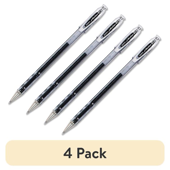 (4 pack) Zebra Pen J-Roller RX jel Pens, 1 Dozen (Quantity)