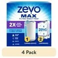 thumbnail image 1 of (4 pack) Zevo MAX Flying Insect Trap: Light Trap Catches & Kills House Flies, Fruit Flies, Gnats, & More - 360 Degree Attract and Capture Design (1 Corded Device & 2 Refill Cartridges), 1 of 10