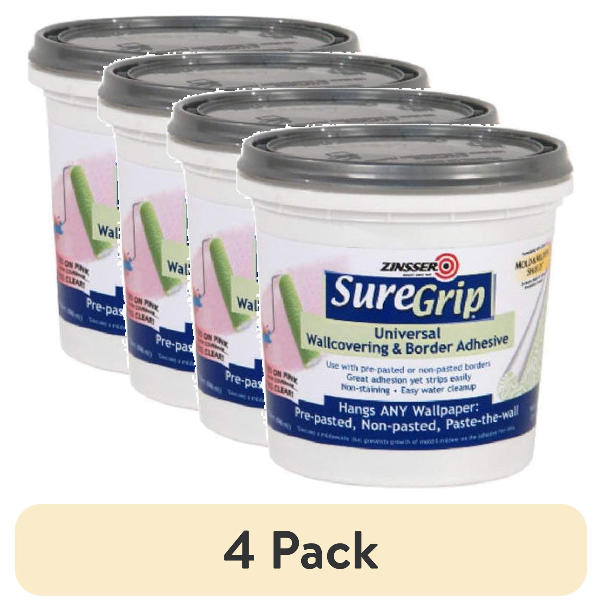 (4 pack) Zinsser SureGrip 1 Qt. Universal Border & Wallcovering ...
