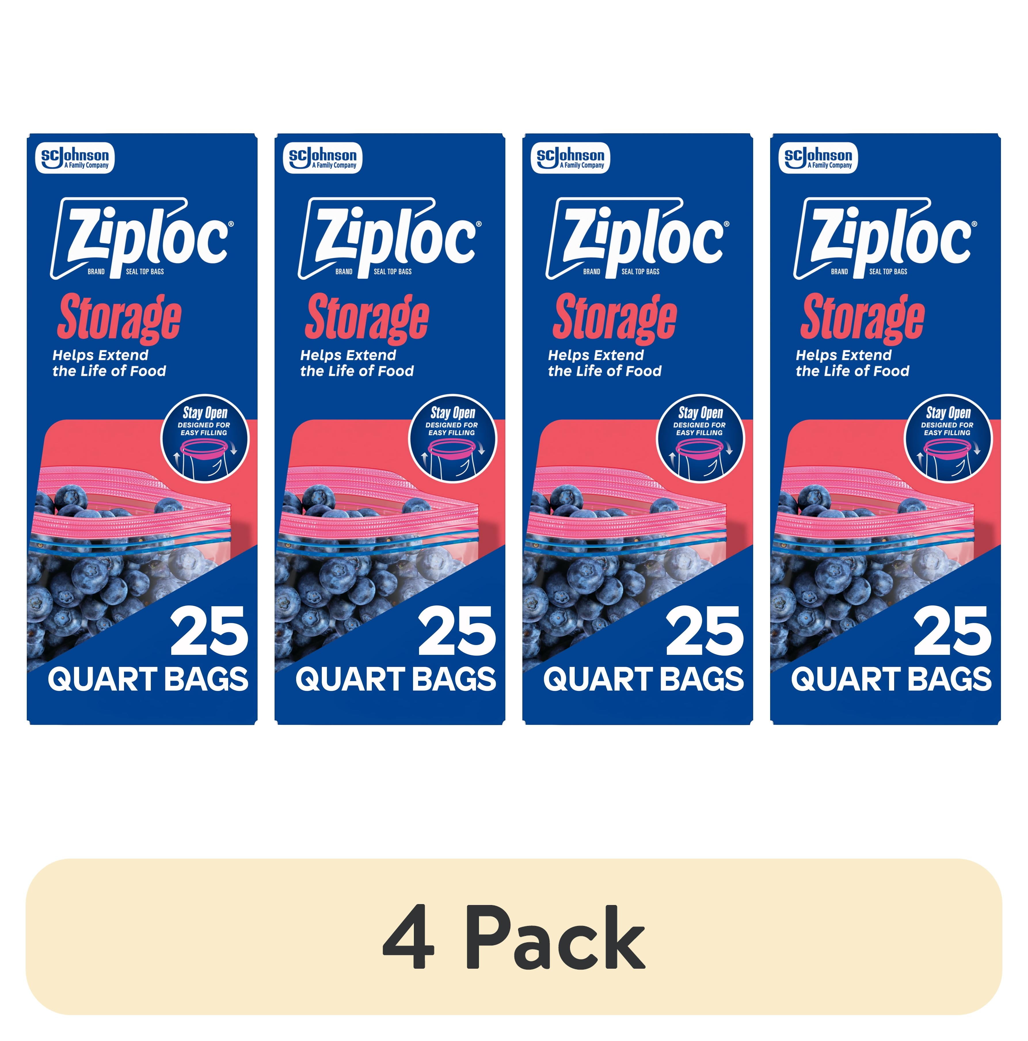 Great Value Fresh Seal Double Zipper Rectangle Portion Snack Bags