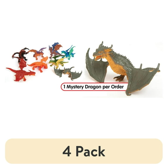 (4 pack) Zoo Troop Mystery Dragon – 1 Surprise Dragon per Order | Novelty & Collectible Toy