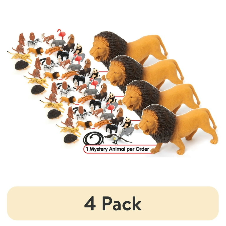 ディメトロドン＆アパトサウルス他 （ＳＡＦＡＲＩ）PVCフィギュア４体セット＋４ 4 pack) Zoo Troop Safari Animals – 1 Mystery Safari Animal Per