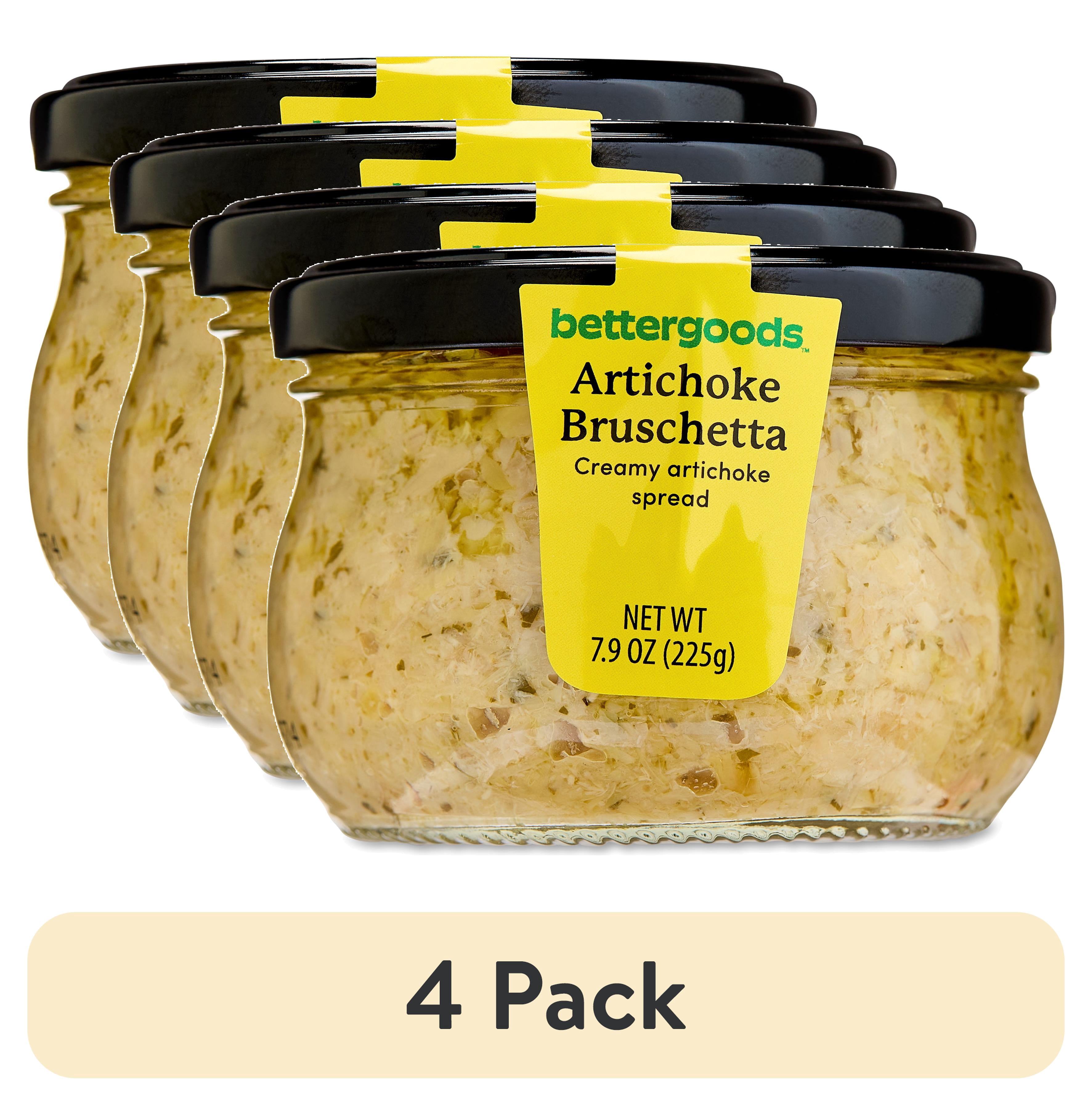 (4 pack) bettergoods Artichoke Bruschetta, 7.9 oz Jar