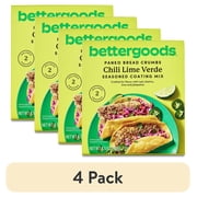 (4 pack) bettergoods Chili Lime Verde Panko Bread Crumbs Seasoned Coating Mix, 4.5 oz