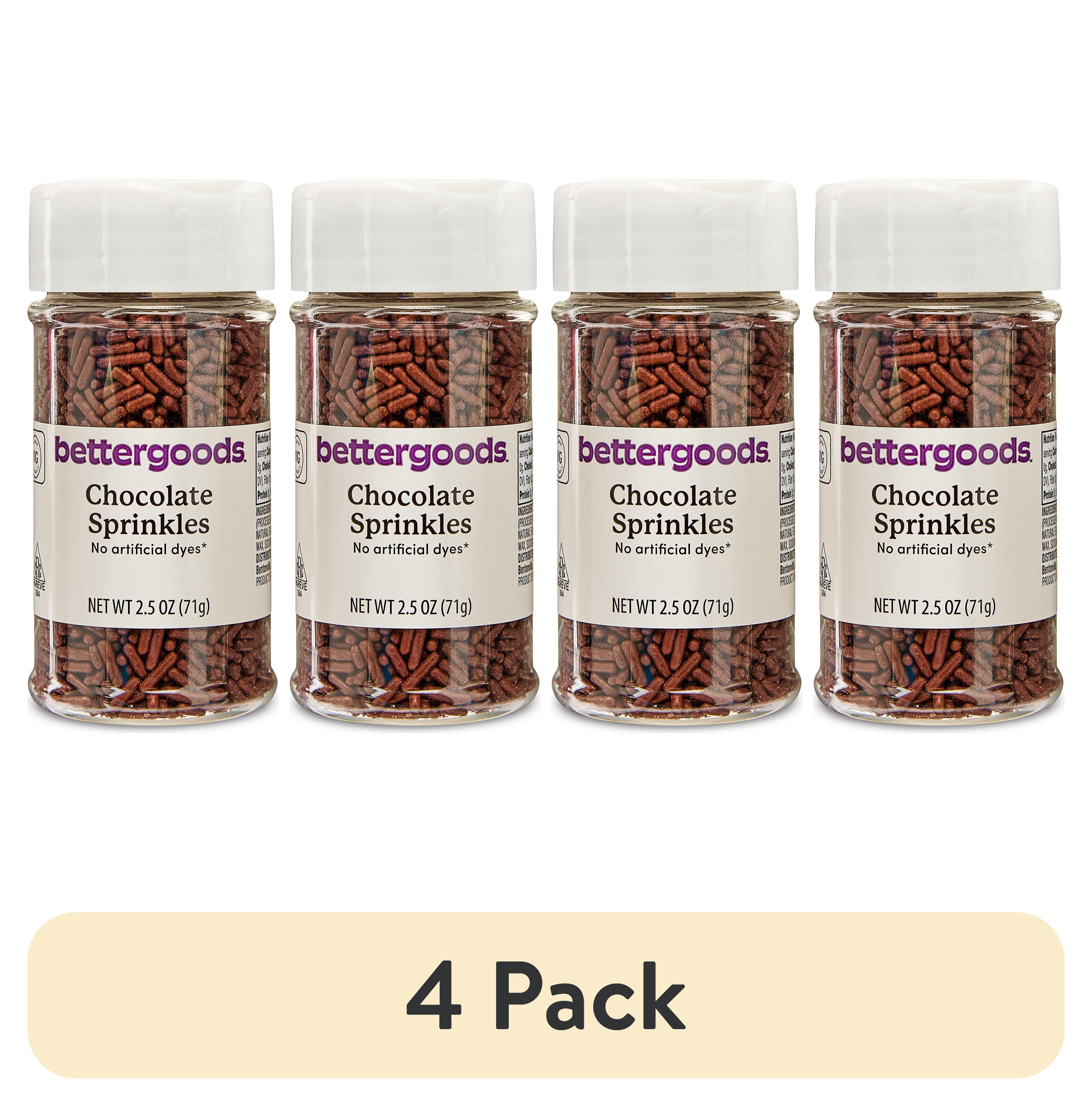 (4 pack) bettergoods Chocolate Sprinkles, 2.5 oz