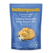 (4 pack) bettergoods Southern Style Vanilla Shortcake Drop Biscuit Mix, 16 oz