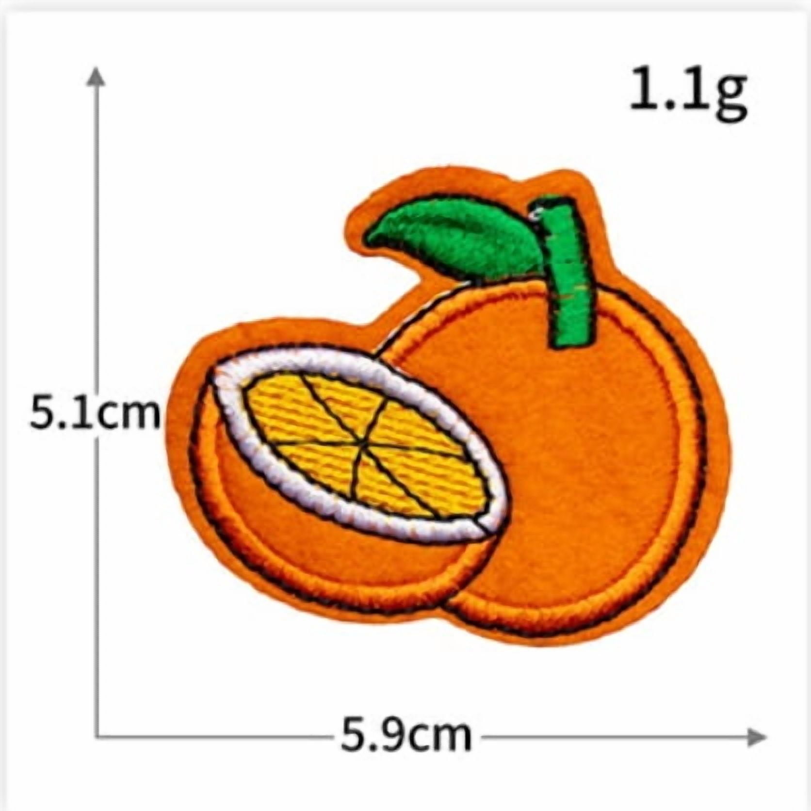 4 pack cartoon clothing ironing fruit series cloth patch embroidery badge strawberry watermelon bag shoes and hats accessories patch patch