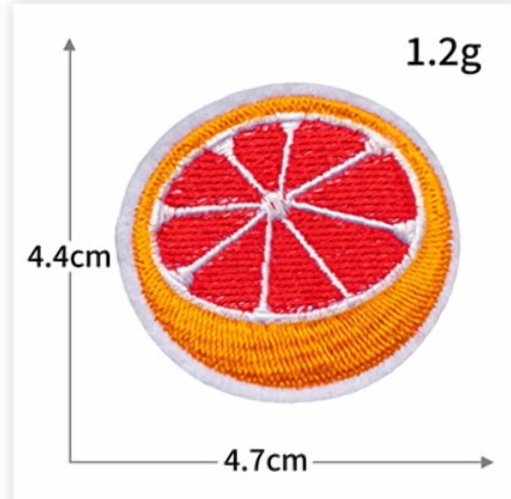 4 pack cartoon clothing ironing fruit series cloth patch embroidery badge strawberry watermelon bag shoes and hats accessories patch patch