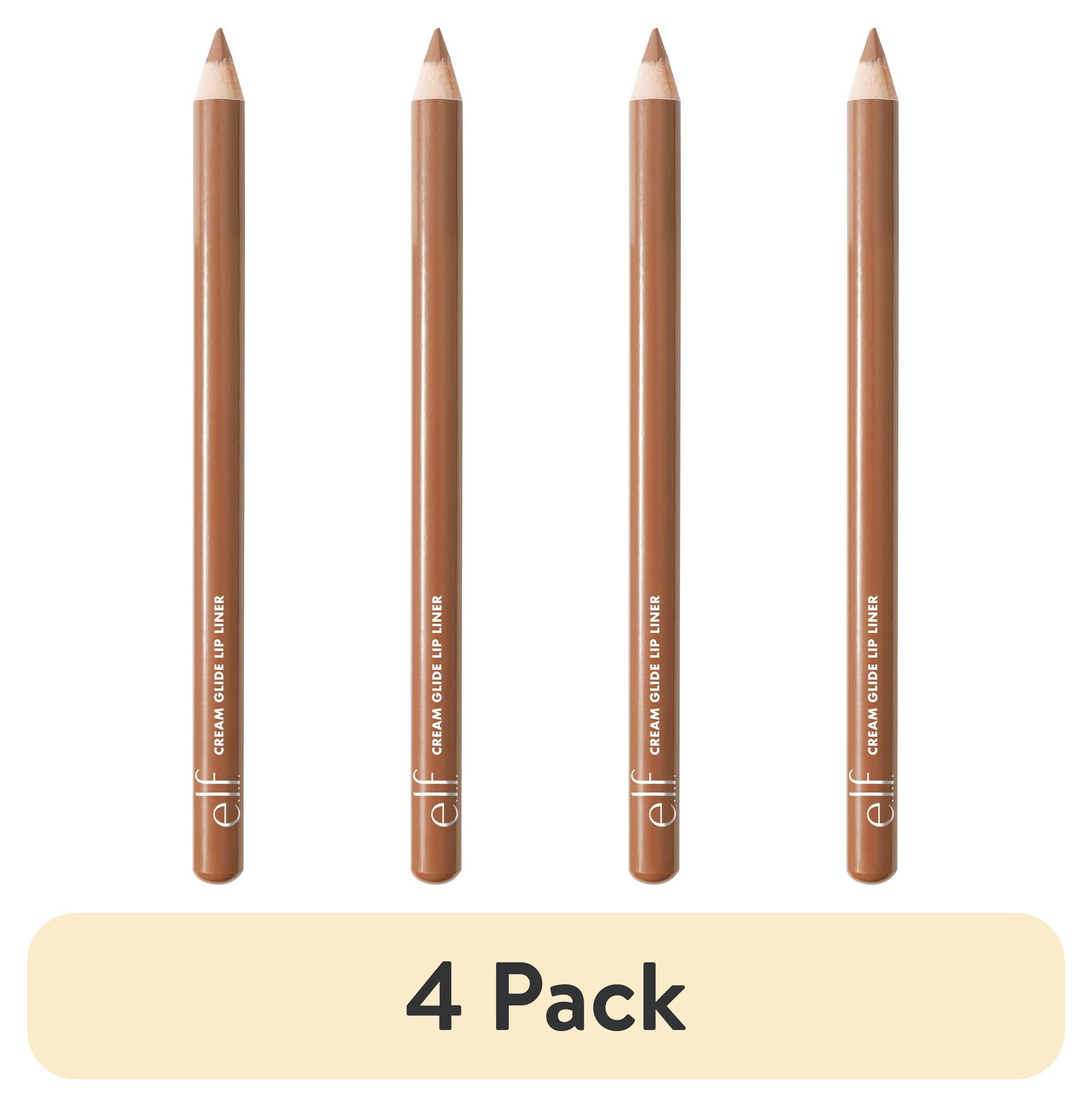 (4 pack) e.l.f. Cream Glide Lip Liner, Baddest Beige, 0.03oz