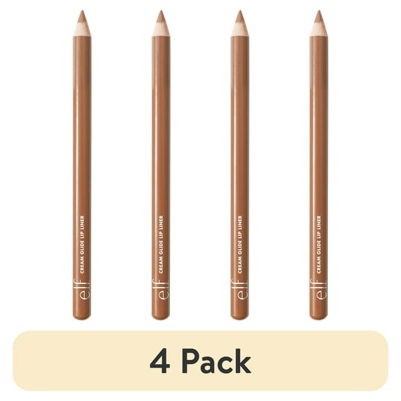 (4 pack) e.l.f. Cream Glide Lip Liner, Baddest Beige, 0.03oz