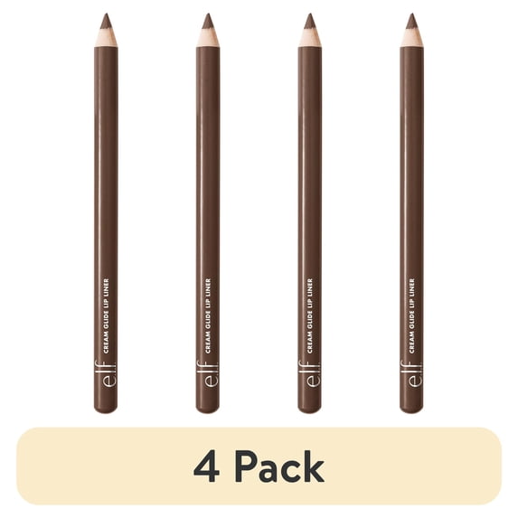 (4 pack) e.l.f. Cream Glide Lip Liner, Dark Cocoa, 0.03oz