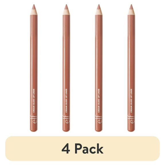 (4 pack) e.l.f. Cream Glide Lip Liner, Truth or Bare, 0.03oz